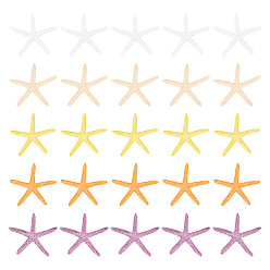 (52) Непрозрачная лаванда 20шт 5цвета ПВХ морские звезды украшения для показа, для аквариума, ландшафтный дизайн, украшения, колокольчики, дрейфующая бутылка, материал, разноцветные, 58x61x4 мм, 4 шт / цвет