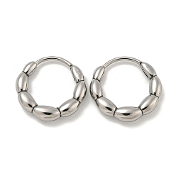 Античное Серебро 316 серьги-кольца из хирургической нержавеющей стали, кольцо, античное серебро, 16x3 мм
