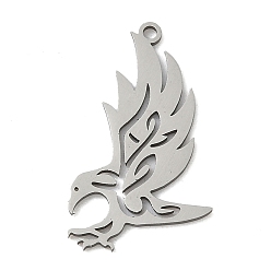 Eagle 201 подвески из нержавеющей стали, лазерная резка, цвет нержавеющей стали, орел, 26.5x15x1 мм, отверстие : 1.5 мм