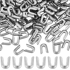 Нержавеющая Сталь Цвет 201 крышка из нержавеющей стали, для обвалки шитья свадебное платье ткань, поделки швейные принадлежности, цвет нержавеющей стали, 7.5x6x2 мм, внутренний диаметр: 5 мм