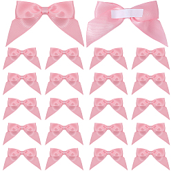 Pink Самоклеящийся полиэстеровый бант, аксессуары для упаковки подарочных коробок, розовые, 58x75x4.5 мм