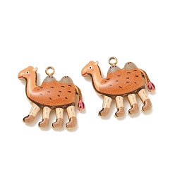 Camel Shape Печатные 304 подвески из нержавеющей стали, ионное покрытие (ip), реальный 18 k позолоченный, подвески в форме верблюда, 16.5x18x4 мм, отверстие : 1.6 мм