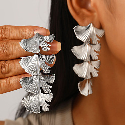 Лист Сплав мотаться серьги стержня, платина, лист, 50 мм