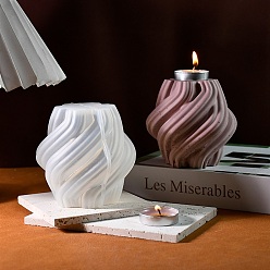 Белый Свечи силиконовые формы, изготовление свечей из эпоксидной смолы, твист, белые, 95.5x85.5x90 мм