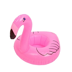 Flamingo Shape Кольцо для плавания из пвх, аксессуары для летних вечеринок для кукол, форма фламинго, 260x150 мм