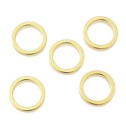 Золотой Латунные соединительные колечки, плоское кольцо, стойки покрытие, долговечный, без свинца и без кадмия, золотые, 18x1 мм, внутренний диаметр: 14.5 мм