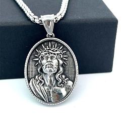 Нержавеющая Сталь Цвет Ретро-греческая мифология 304 подвески из нержавеющей стали с рельефным изображением святых, цвет нержавеющей стали