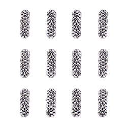 Antique Silver Tibetan Silver Alloy Spacer Bars, Rectangle, Antique Silver, 13.5x4.5mm, Hole: 1mm, 200pcs/box