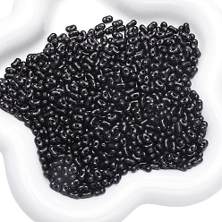 Черный Непрозрачные акриловые бусины в виде арахиса, чёрные, 6x4 мм, о 105 шт / комплект