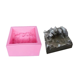 Бледно-Розовый Силиконовые формы для украшения горного дисплея своими руками 3d, формы для литья смолы, для уф-смолы, поделки из эпоксидной смолы, розовый жемчуг, 117x114x60 мм
