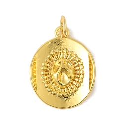 Настоящее золото 14K Латунные подвески, очарование ковбойской шляпы, с целью перехода в кольце, реальный 14 k позолоченный, 20x16x4 мм, отверстие : 3 мм