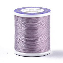 Plum Nylon 66 Coated Beading Threads for Seed Beads, Plum, 0.1mm, about 54.68 yards(50m)/roll
