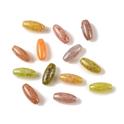 Rice Краски для выпечки стеклянные бусины, разноцветные, рис, 9.5x4 мм, отверстие : 1 мм