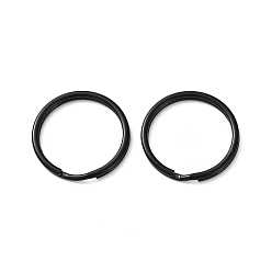Черный Железа отделились брелоки, кольцо, чёрные, калибр: 1.5мм, 20x2 мм