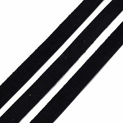 Noir Ruban de velours simple face, noir, 3/8 pouces (9.5~10 mm), à propos de 50yards / roll (45.72m / roll)