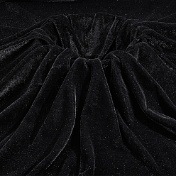 Черный 2м полиэфирная ткань, поделки товары для рукоделия, чёрные, 1600x0.5 мм