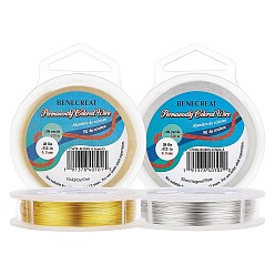 (52) Непрозрачная лаванда Круглая медная проволока для изготовления ювелирных изделий, разноцветные, 28 датчик, 0.3 мм, 2 рулонов / набор