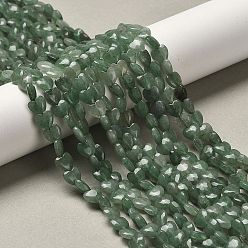 Зеленый Авантюрин Естественный зеленый авантюрин бисер нитей, сердце, 5.5x6~6.5x2.5~3 мм, отверстие : 0.7 мм, около 69~72 шт / нитка, 14.88~15.2 (37.8~38.6 см)