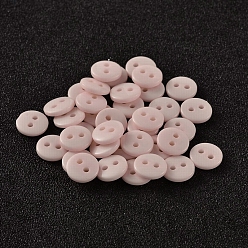 чертополох 2-дырочные плоские круглые смолы швейные кнопки для дизайна костюма, чертополох, 23x2 мм, отверстие : 1 мм