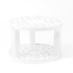 Белый Пластиковый держатель для кистей для каллиграфии, подставка для чернильной кисти, для любителей китайской каллиграфии, белые, 14.5x9.5 см