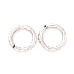 Античное Серебро 925 Соединительные кольца из стерлингового серебра, вырезанные пилой, античное серебро, 6x0.9 мм, внутренний диаметр: 4.2 мм, Около 70 шт / 10 г