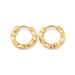Золотой 202 серьги-кольца из нержавеющей стали, с 304 штифтами из нержавеющей стали для женщин, золотые, 12.5x2.5 мм