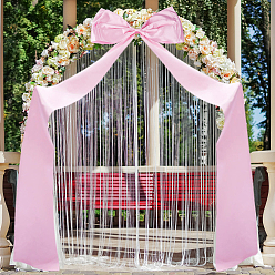 Pink Украшение из полиэстера в виде банта, для украшения места проведения свадьбы, розовые, 1965~1980x440~465x29 мм