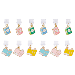 (52) Непрозрачная лаванда 12шт 6 стиль пластиковые мобильные пылезащитные заглушки, с подвесками из эмалевого сплава, разноцветные, 30 мм, 2 шт / стиль