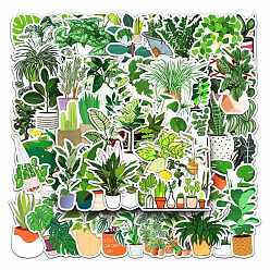 Other Plants Водонепроницаемые наклейки из ПВХ, для чемодана, скейтборде, холодильник, шлем, оболочка мобильного телефона, Растение, 55~85 мм, 50 шт / пакет
