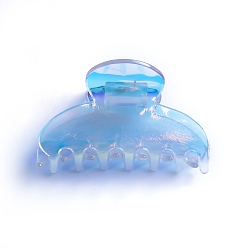 Arch PVC Plastic Claw Hair Clips, for Women Girls, Arch, 40x80x40mm