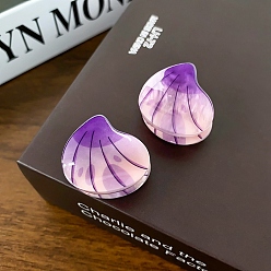 Shell Shape Милый акриловый зажим для когтей, универсальный аксессуар для волос для женщин, формы раковины, 28x28 мм