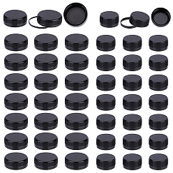 Черный 100шт 2 стили пластиковые крышки для бутылок, колонка, чёрные, 32~40x15~16.5 мм, внутренний диаметр: 29.5~37.5 мм, 50 шт / стиль