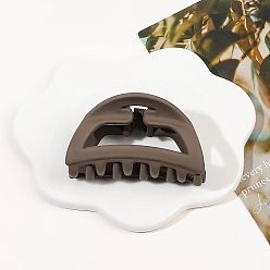 Верблюжий Полукруглые заколки для волос из матового пластика, большие зажимы для густых и тонких волос, верблюжие, 30x45 мм