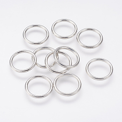 Platinum CCB Plastic Linking Rings, Ring, Platinum, 18x2mm, Inner Diameter: 13.5mm