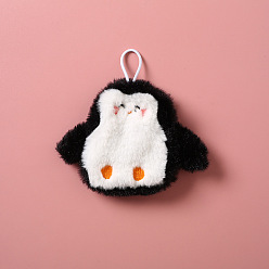 Negro Almohadilla térmica de animales para microondas, cálido animal de peluche suave y calentable, pvc con cubierta esponjosa, negro, 110x120 mm, capacidad: 400 ml