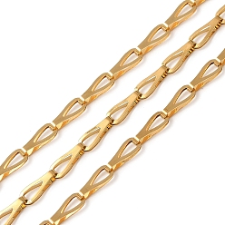 Золотой 304 цепи из нержавеющей стали ссылка, ионное покрытие (ip), несварные, с катушкой, золотые, 11.5x4x3.5 мм