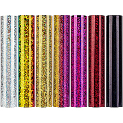 Mixed Color 7 Sheets 7 Colors Laser Heat Transfer Vinyl Sheets, for T-Shirt, Clothes Fabric Decoration, Rectangle, Mixed Color, 30x25cm, 1 sheet/color