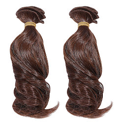 Кокосово-Коричневый Парик для куклы pp с длинными кудрявыми волосами, для девочек своими руками bjd makings аксессуары, кокосового коричневый, 1000x150~160x1 мм