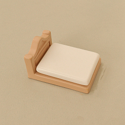 Белый Мебель и бытовая техника мини модель из смолы, аксессуары для кукольного домика с микро-ландшафтом, притворяясь опорными украшениями, белые, 38x46x25 мм