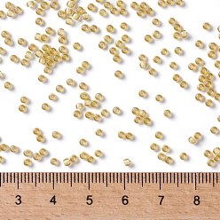 (948) Inside Color Amber/Cream Lined TOHO Round Seed Beads, Japanese Seed Beads, (948) Inside Color Amber/Cream Lined, 11/0, 2.2mm, Hole: 0.8mm, about 5555pcs/50g