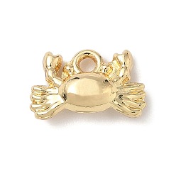 Краб Талисман из сплава, золотые, краб, 9x14x4.5 мм, отверстие : 1.6 мм