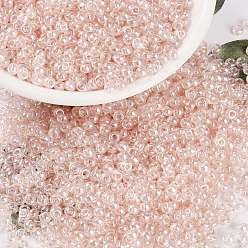 (RR365) Light Shell Pink Luster MIYUKI Round Rocailles Beads, Japanese Seed Beads, (RR365) Light Shell Pink Luster, 8/0, 3mm, Hole: 1mm, about 422~455pcs/bottle, 10g/bottle