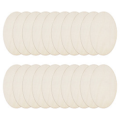 Oval Незаконченная деревянная заготовка для художественной росписи, овальные, 150x90x1.5 мм