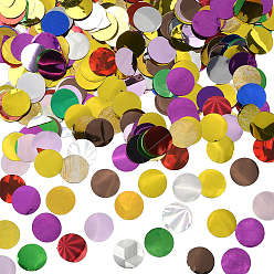 (52) Непрозрачная лаванда 100 г бумажное конфетти на столе, для праздничных украшений, плоские круглые и сердце, разноцветные, 15x0.1 мм