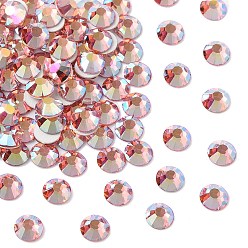 70030 200 Rose Peach AB Preciosa® maxima crystal без горячей фиксации плоские камни, чешский хрусталь, срыв твердой мозговой оболочки, круглый(438 11 615 шатон-роза), 70030 200 розовый персик ab, ss 16 (3.8~4 мм)