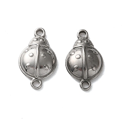 Коровка 304 подвески из нержавеющей стали, цвет нержавеющей стали, не тускнеет, коровка, 15x8.5x2.5 мм, отверстие : 1.2 мм