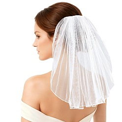 Белый 1 шт. марлевые гребни для волос, аксессуары для волос невесты, белые, 460x95~840x7 мм