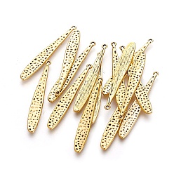 Античное Золото Подвески из сплава , спортивные амулеты, без кадмия и без свинца, бейсбольной битой, античное золото , 43x6x1 мм, отверстие : 1 мм