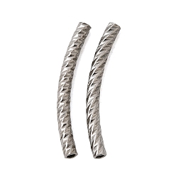 Нержавеющая Сталь Цвет 304 шарики из нержавеющей стальной трубы, изогнутая трубка, цвет нержавеющей стали, 30x3 мм, отверстие : 1.8 мм