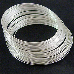 Silver Carbon Steel Memory Wire, for Bracelet Making, Silver, 1.5mm, 100 circles/1000g.